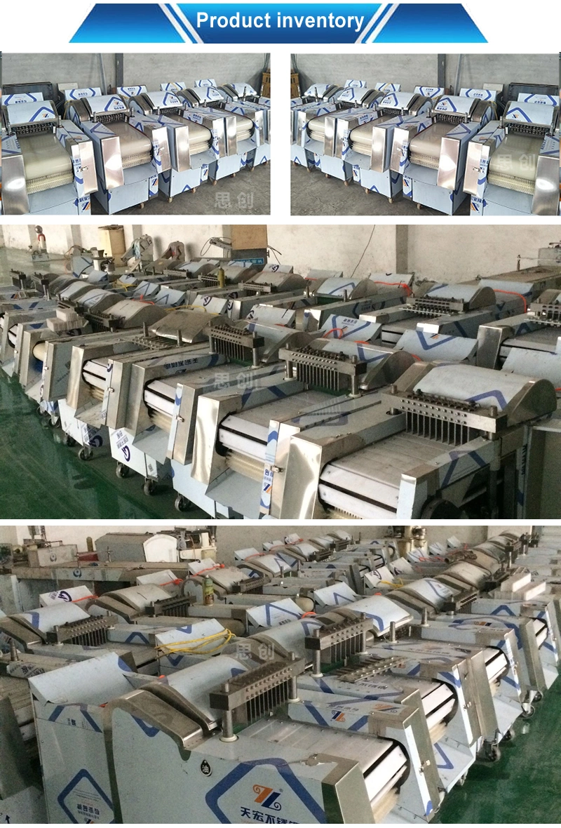 Automatic Chicken Fish Cutting Machine for Whole Chicken Block Cubes Cutter Frozen Fish Chopping