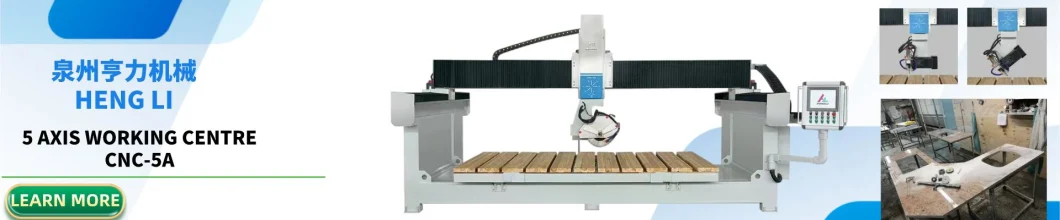 Good Quality Automatic CNC Stone Cutting Machines Bridge Saw Chamfering Rotating Worktable