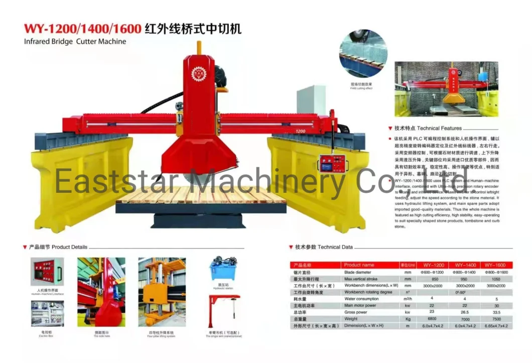 Automatic Infrared Bridge Slab Cutting Machine PLC-1200