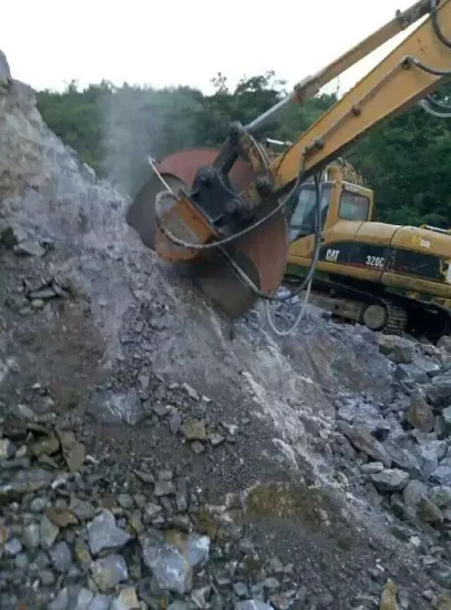 Machine de découpe de pierre de haute qualité pour la coupe de marbre/la scie à roche/la scie hydraulique de l'excavatrice