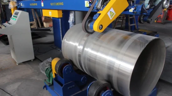 Machine de polissage de surface de réservoir et de tête de plat d'équipement de processus d'aluminium en métal d'utilisation d'industrie