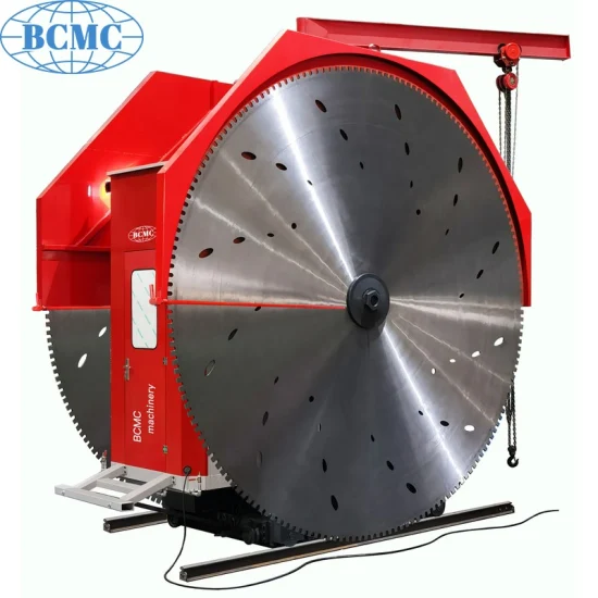 Machine de découpe de pierre Bcmc certifiée CE automatique 380V/220V haute efficacité/vitesse double lame granit marbre carrière bloc de pierre machine minière