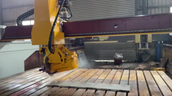 Le pont infrarouge de 3 axes a vu la découpeuse de pierre de laser de quartz de granit de tuile