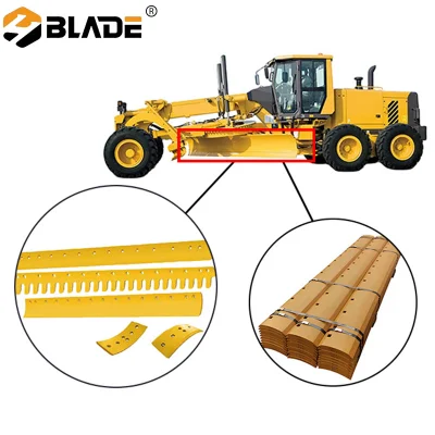 Pièces de rechange pour machines de construction Bords de coupe 13 14 15 trous 5D9559 Lame de niveleuse de tracteur Bulldozer Lame de godet de chargeur de bord de coupe