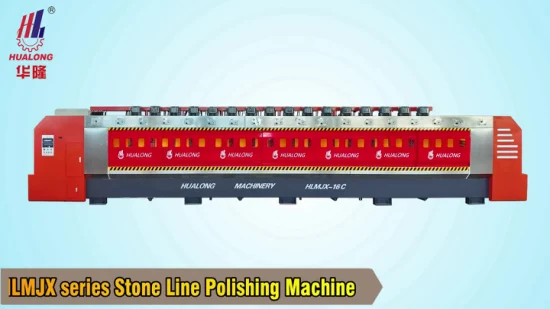 Machine de polissage de ligne de marbre en pierre pour dalles de marbre, quantification ou autre pierre naturelle ou pierre artificielle dans la machine de découpe de pierre